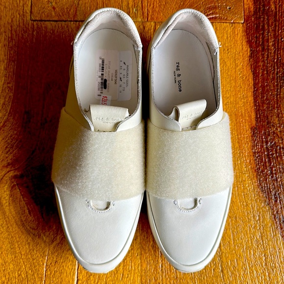 Rag & Bone Dylan Elastic Runner in Cream size 6.5 - Picture 1 of 6
